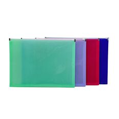 WS Zipper Document Wallet A4 3 Pack