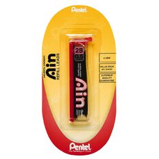 Pentel Ain Stein Pencil Leads 2B 0.5mm Black 40 Pack