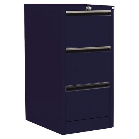 Precision Classic Filing Cabinet 3 Drawer Midnight Blue ...