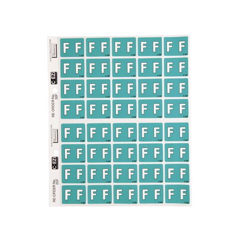 Filecorp Coloured Labels F Green Mid