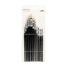 Uniti Artist Wooden Brush Set 12 Pack