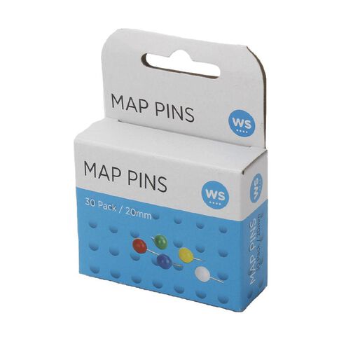 WS Map Pins 20mm 30 Piece