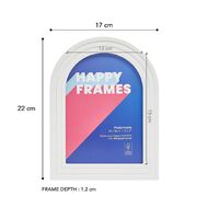 Happy Frames Layered Arch 13 x18 White