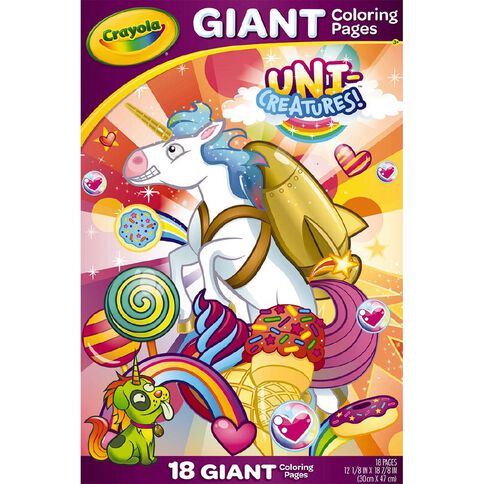 Crayola Giant Uni-Creatures Colouring Pages 18 Pages