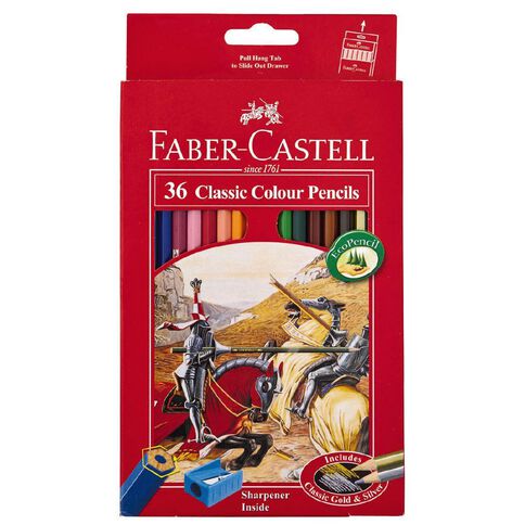 Faber-Castell Classic Colour Pencils Multi-Coloured 36 Pack