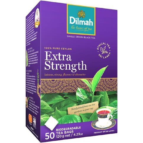 Dilmah Extra Strength Black Teabags 50 Bags