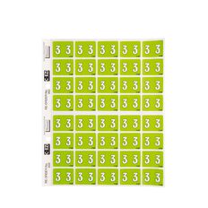 Filecorp Coloured Labels 3 Green Mid