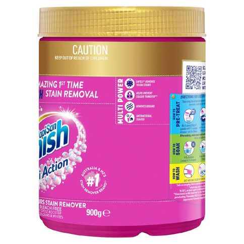 Vanish Napisan Oxi Action Gold Stain Remover Powder Laundry Booster 900g