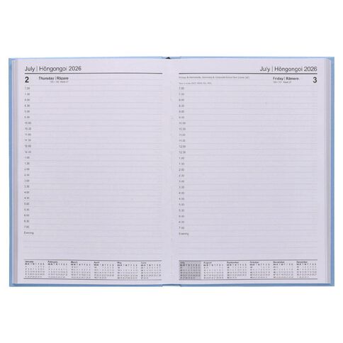 WS Colour Pop 2026 Diary A5 Date To Page Blue