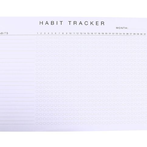 Uniti Monthly Habit Tracker A4