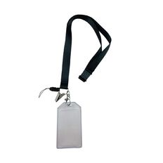 WS Lanyard With Pouch Single Black