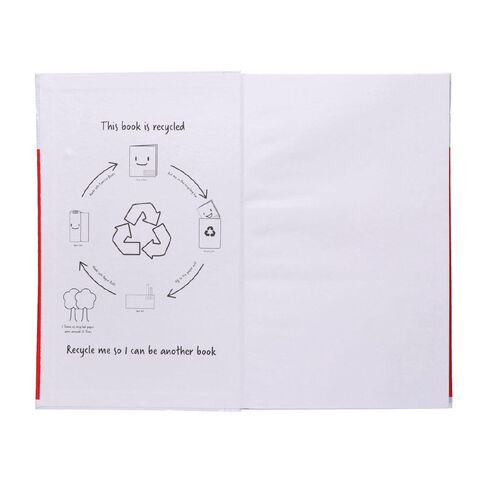 WS Exercise Book 2B6 7mm Ruled Hardcover 94 Leaf Red Red Mid