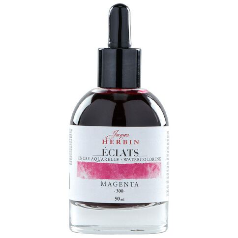 Jacques Herbin Eclats Watercolour Ink 300 50ml Magenta Magenta