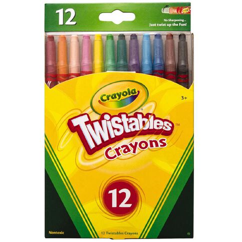 Crayola Twistable Crayons 12 Pack Assorted 12 Pack