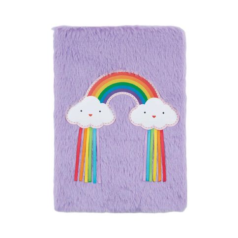Uniti Kids A5 Fluffy Rainbow Notebook Uniti Kids A5 Fluffy Rainbow Notebook