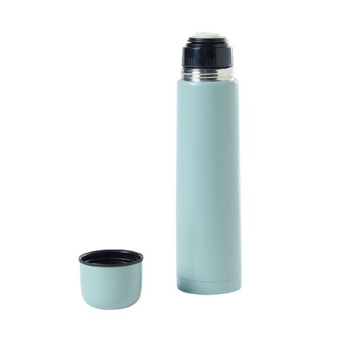 Living & Co Stainless Steel Slim Flask Sage 950ml