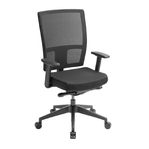 Media Ergo Mesh Highback Chair with Arms Black
