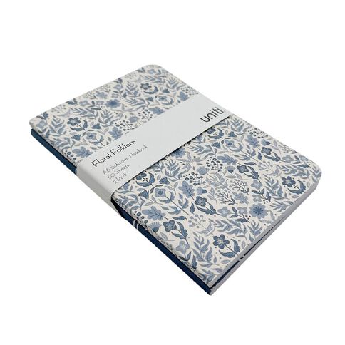 Uniti Floral Folklore Saddle Stitch Notebook 2 Pack A6