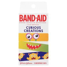 Band Aid Curious Creations Waterproof Strips 15 Pack