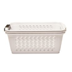 Living & Co Storage Basket Small White 3 Pack