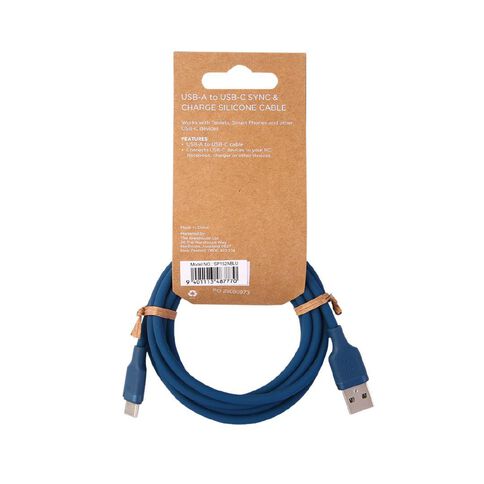 Lifestyles USB-A To USB-C 2m Blue
