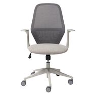 Buro Seating Mondo Soho Chair Light Grey Mesh With Arms
