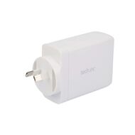 Tech.Inc 100W Dual Port USB-C + USB-A Plus USB-C to C Cable Wall Charger