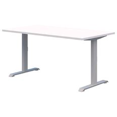 Rapid Fixed Height Desk 1800 x 800 Silver