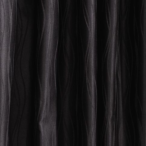 Living & Co Swirl Curtains Black