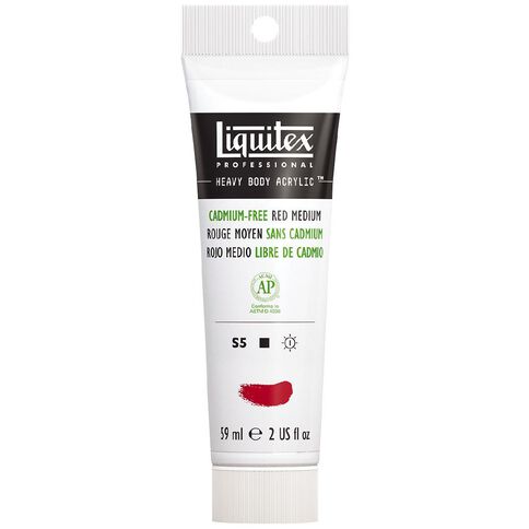 Liquitex Heavy Body Acrylic 59ml Cadmium Free Medium Red