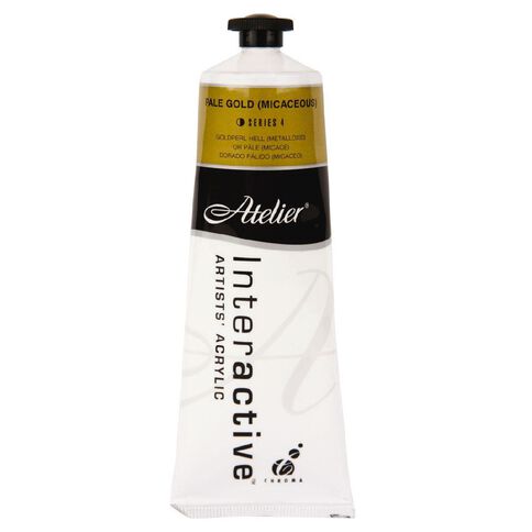 Atelier S4 Acrylic Paint Pale Gold 80ml