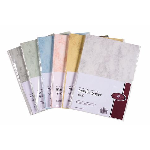 Direct Paper Marble Paper 100gsm Blue A4 100 Pack