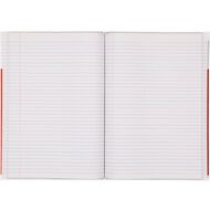 WS Lecture Book 2B8 7mm Ruled Hardcover 94 Leaf Red Mid