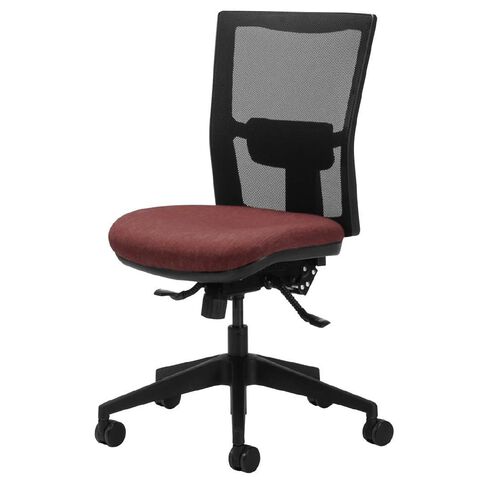 Chair Solutions Team Air Mesh Task Chair 3 Lever Cherry Fabric