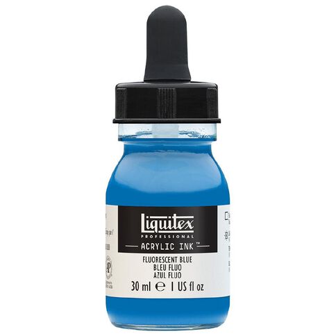 Liquitex Acrylic Ink Fluorescent Blue 30ml