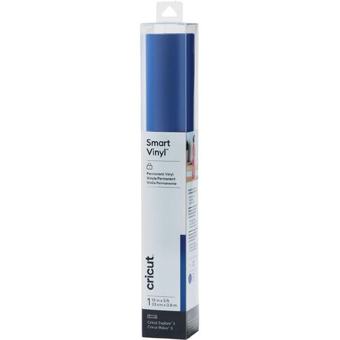 Cricut Smart Vinyl Permanent 13 Inch X 3 Feet Blue Mid