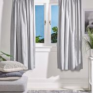 Living & Co Metro Curtains Grey 150-230cm Wide/205cm Drop
