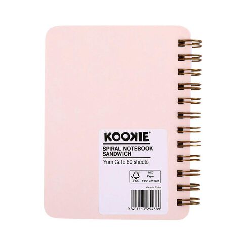 Kookie Yum Cafe Spiral Notebook Sandwich