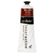 Atelier S1 Acrylic Paint Burnt Sienna Brown 80ml
