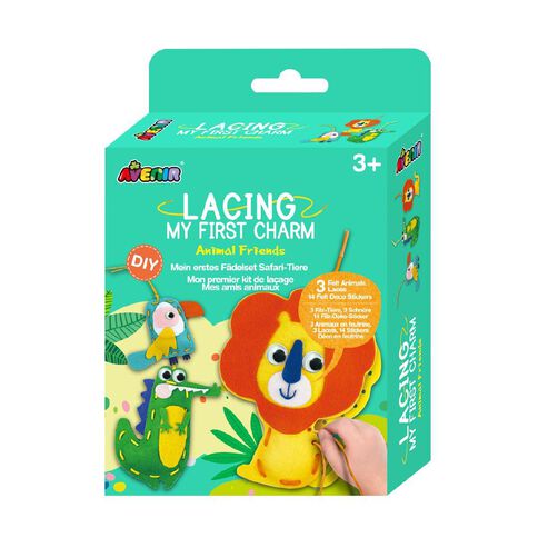 Avenir Lacing My First Charm Animal Friends Assorted