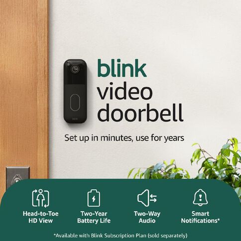 Blink Video Doorbell Add On Black