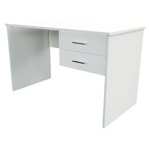 Zealand 2 Drawer Student Desk White