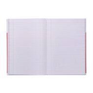 WS Lecture Book 2B8 7mm Ruled Hardcover 94 Leaf Red Mid