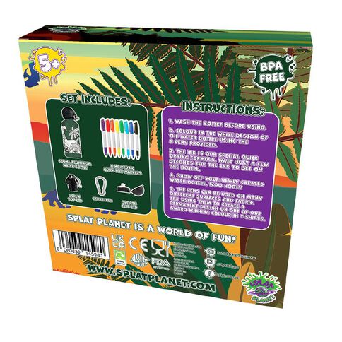 Splat Planet Create Your Own Water Bottle Dinosaurs