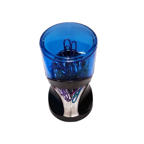 WS Paperclip Dispenser Magnetic 30 Pack Blue Mid