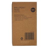 WS Ballpen Sprint Grip 50 Pack Assorted