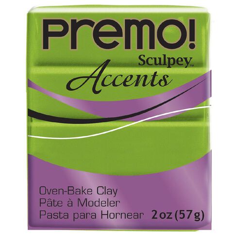 Sculpey Premo Accent Clay 57g Bright Pearl Green Mid