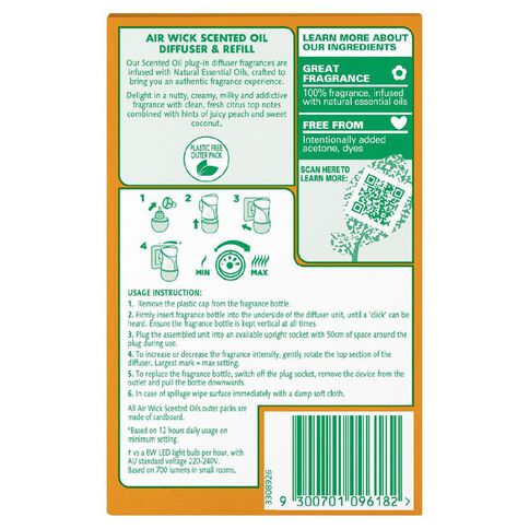 Air Wick Sweet Vanilla & Shea Butter Plug-in Triple Refill 3 Pack