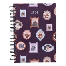 WS 2026 Diary A5 Day to Page Spiral Cats