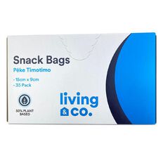Living & Co 50% Plant-Based Snack Bags 35 Pack
